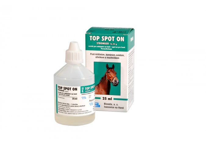 TOP SPOT ON STRONGER 16.25 G SOLUTION FOR APPLICATION ON SKIN – SPOT-ON FOR HORSES malta, Bioveta malta, Equitrade Ltd malta